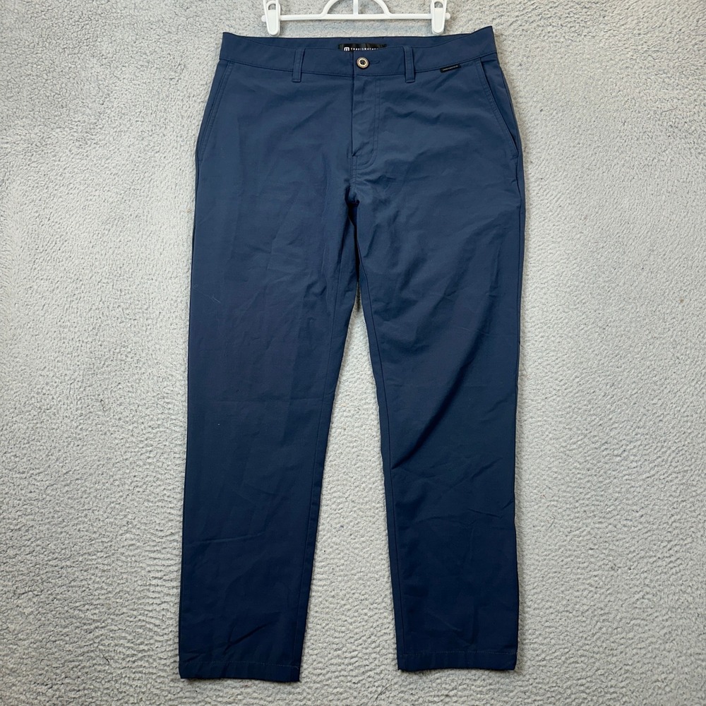 Travis Mathew Pants Mens 32 Performance Chino Navy Stretch Performance Pockets
